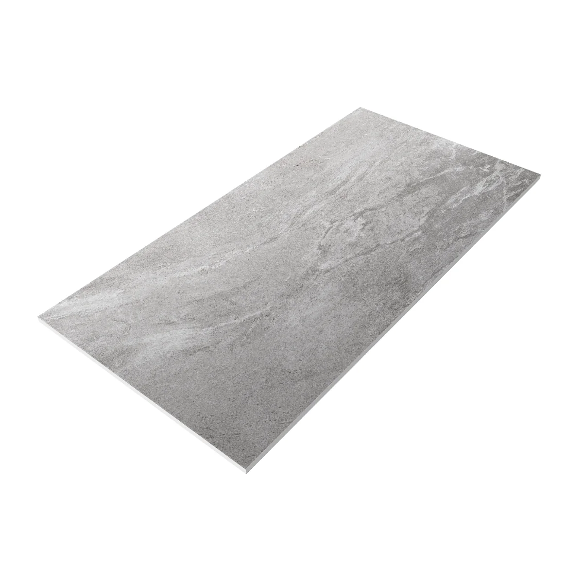 Gresie Exterior / Interior Antiderapanta Tierra Grey 60 x 120 Cm Mata Portelanata Rectificata Aspect Ciment