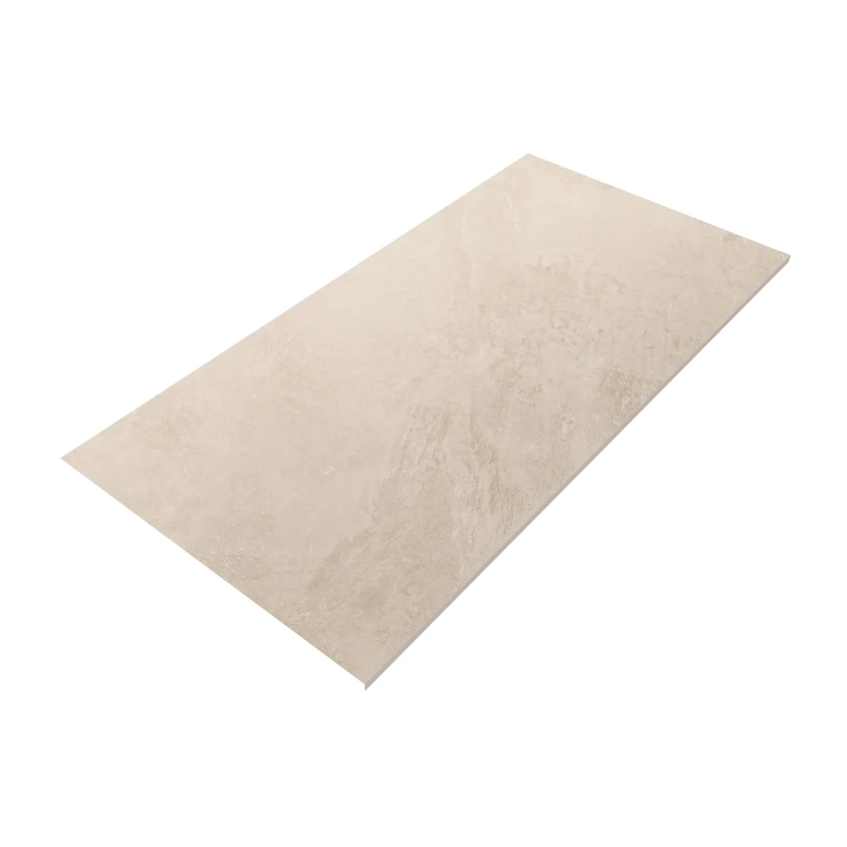 Gresie Antiderapantă Exterior/Interior Soft Slate Beige 60 x 120 cm Mată Porțelanată Rectificată Aspect Ciment