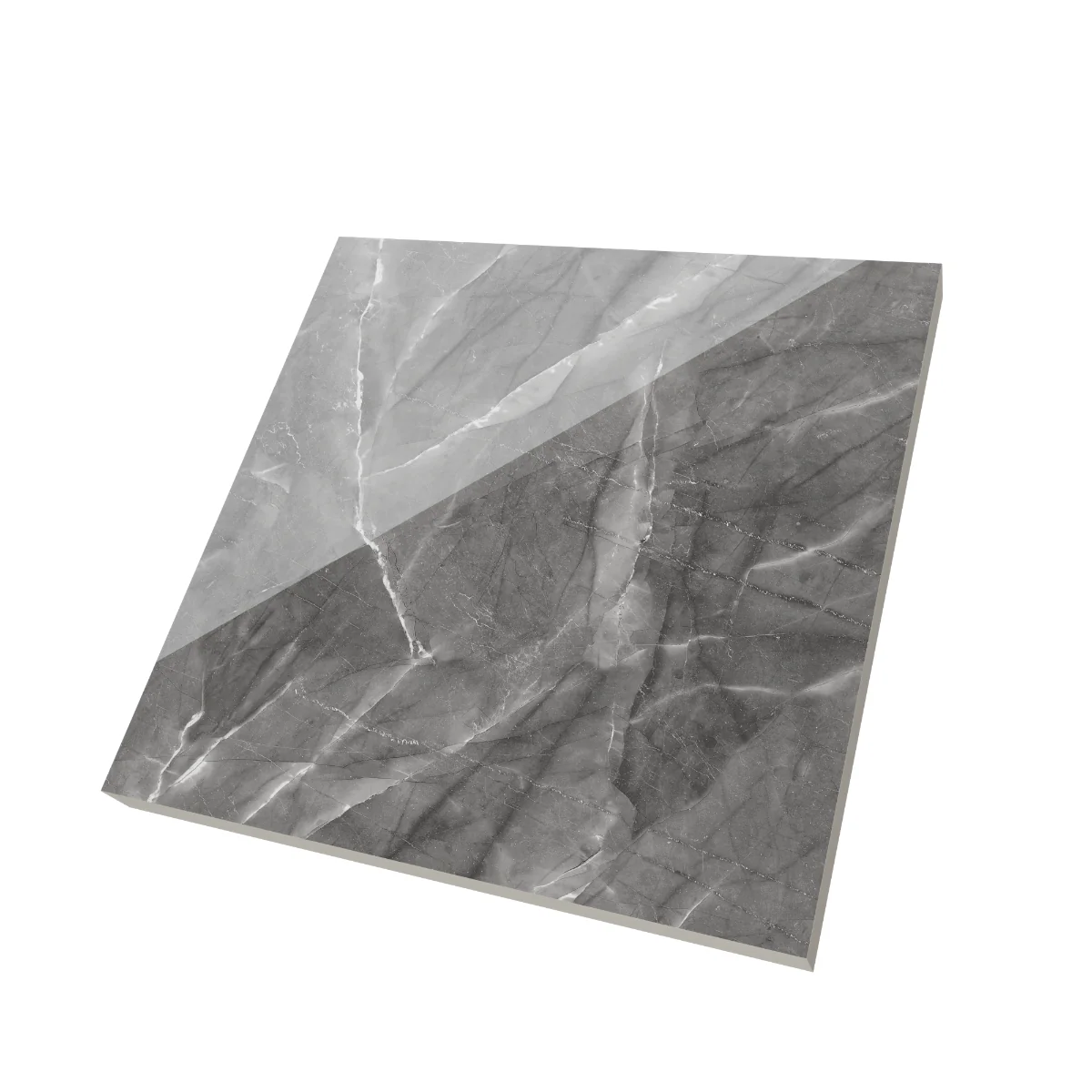 Gresie Portelanata Exterior / Interior Armany Grey Endless 60 x 60 Cm Lucioasa Rectificata Tip Marmura