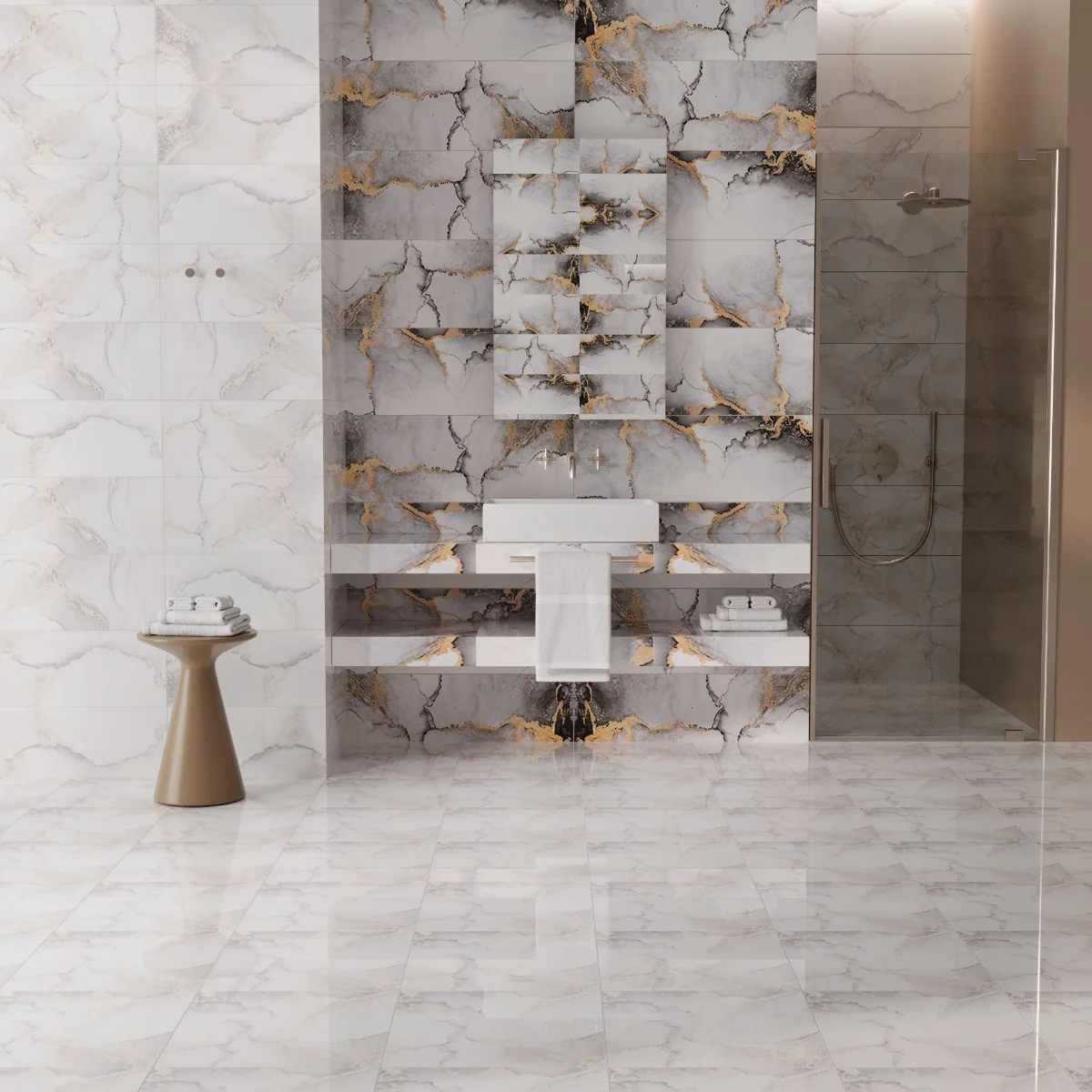 Faianta Holiday Star Grey Dark 25X75 Lucioasa