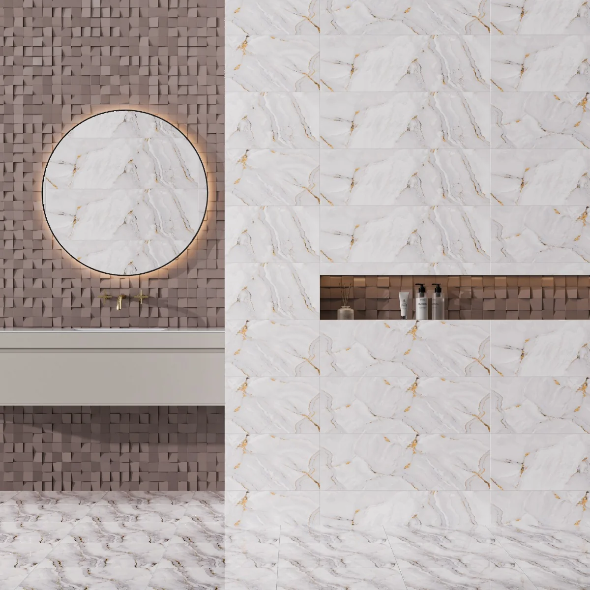 Faianta Kady Grey Light 25X75 Lucioasa