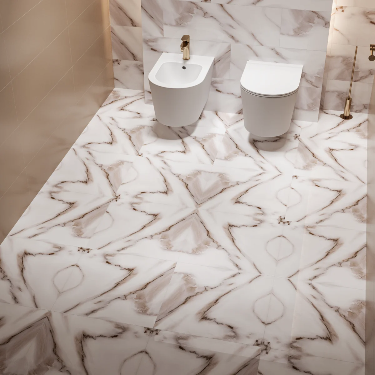 Faianta Natalie Cafe 30.5X60.5 Lucioasa