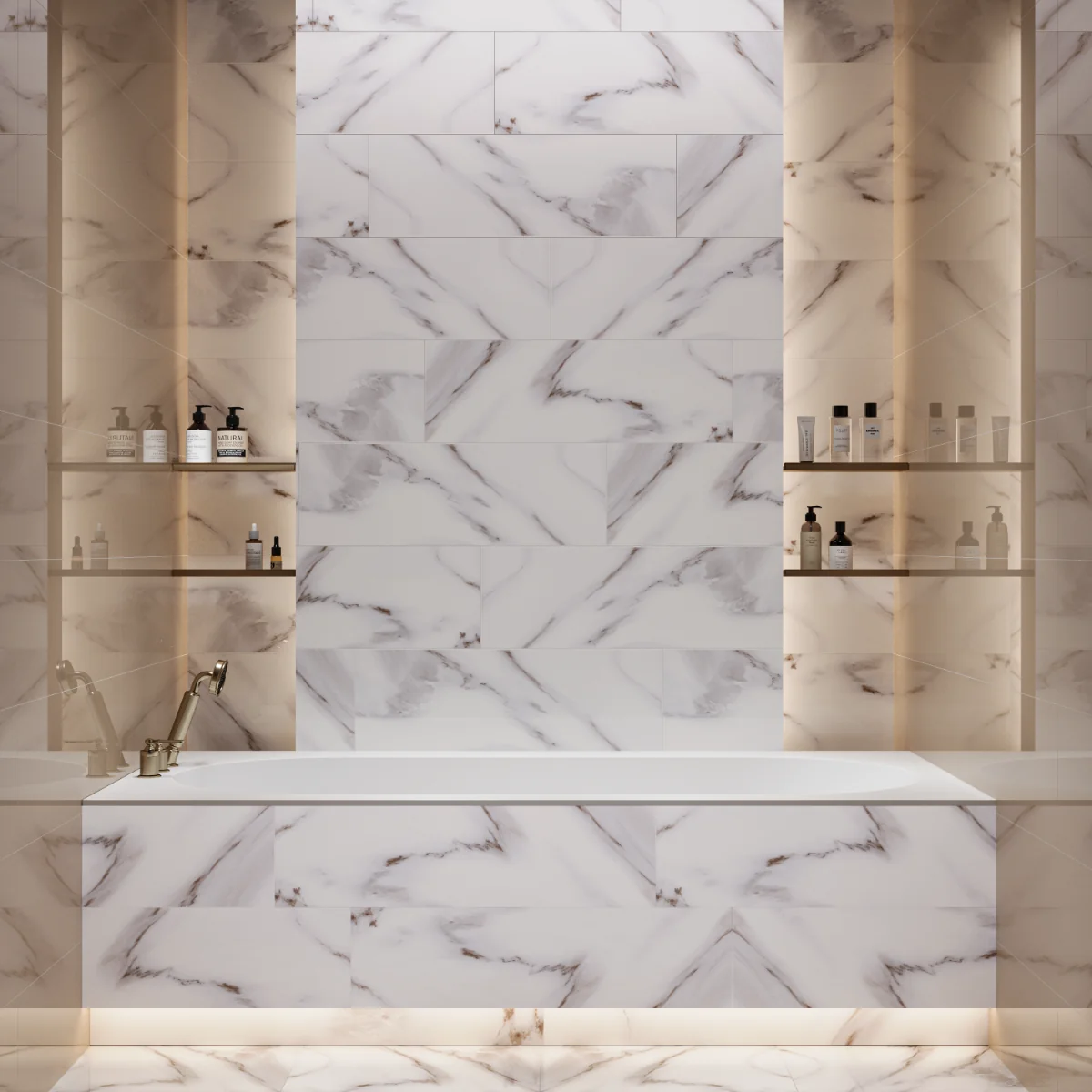 Gresie Interior Natalie Grey 42 x 42 cm Lucioasa Tip Marmura