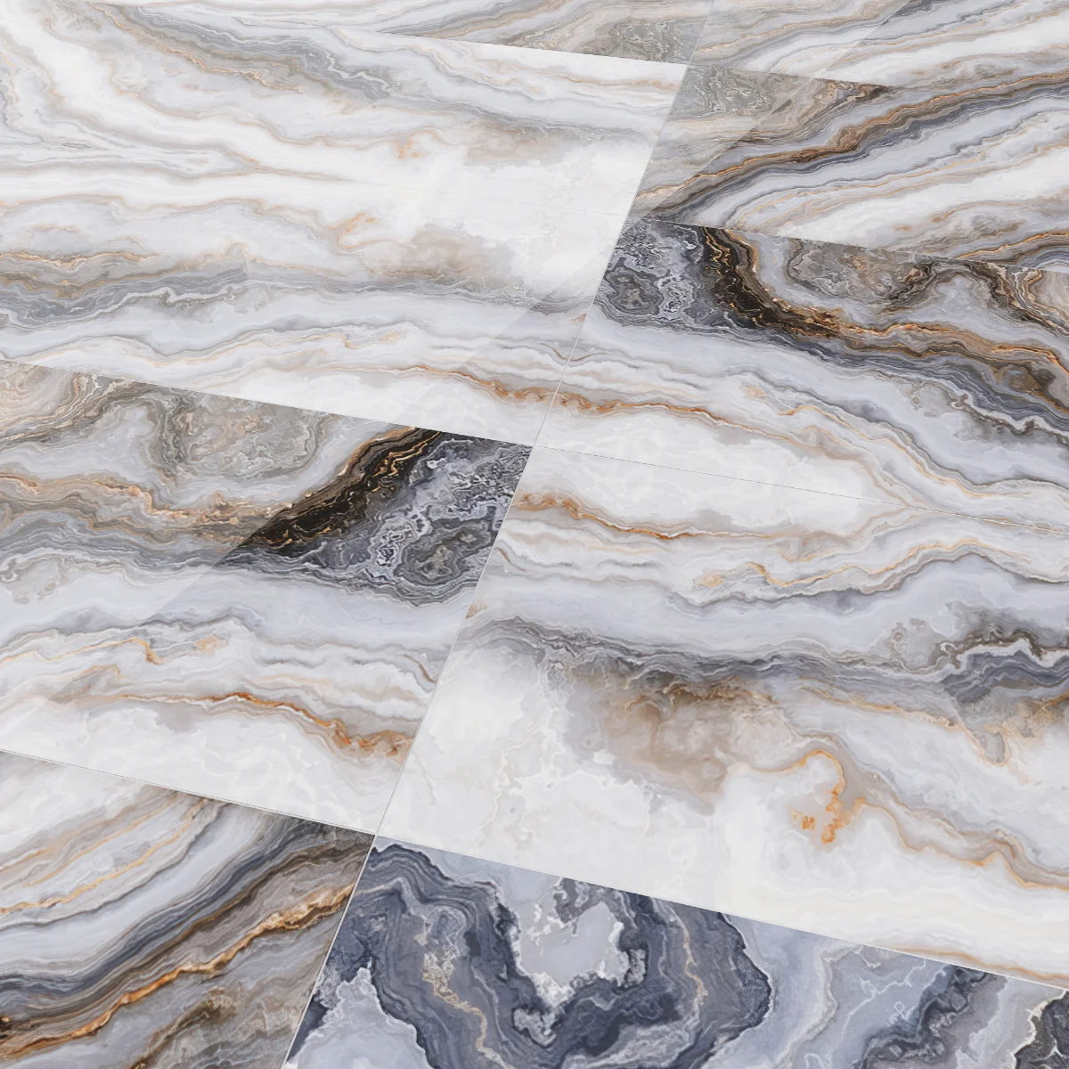 Faianta Alma Dark 25x75 Lucioasa