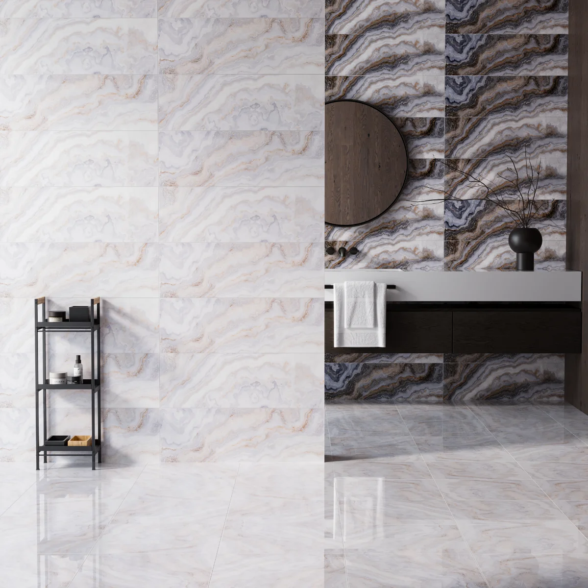 Gresie Interior Alma Light 42 x 42 cm Lucioasa Tip Marmura