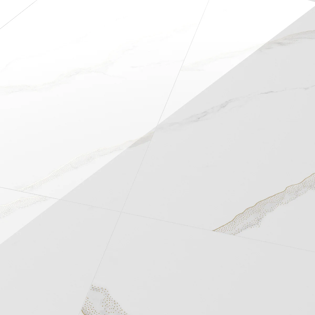 Gresie Rectificata Exterior / Interior Statuario Gold Insert 60 x 120 cm Lucioasa Portelanata Tip Marmura