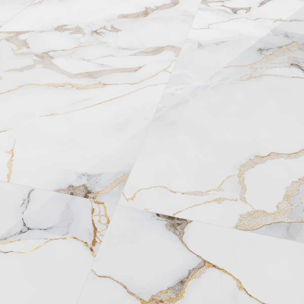 Gresie Rectificata Exterior / Interior Marble Gold Insert 60 x 120 cm Lucioasa Portelanata Tip Marmura