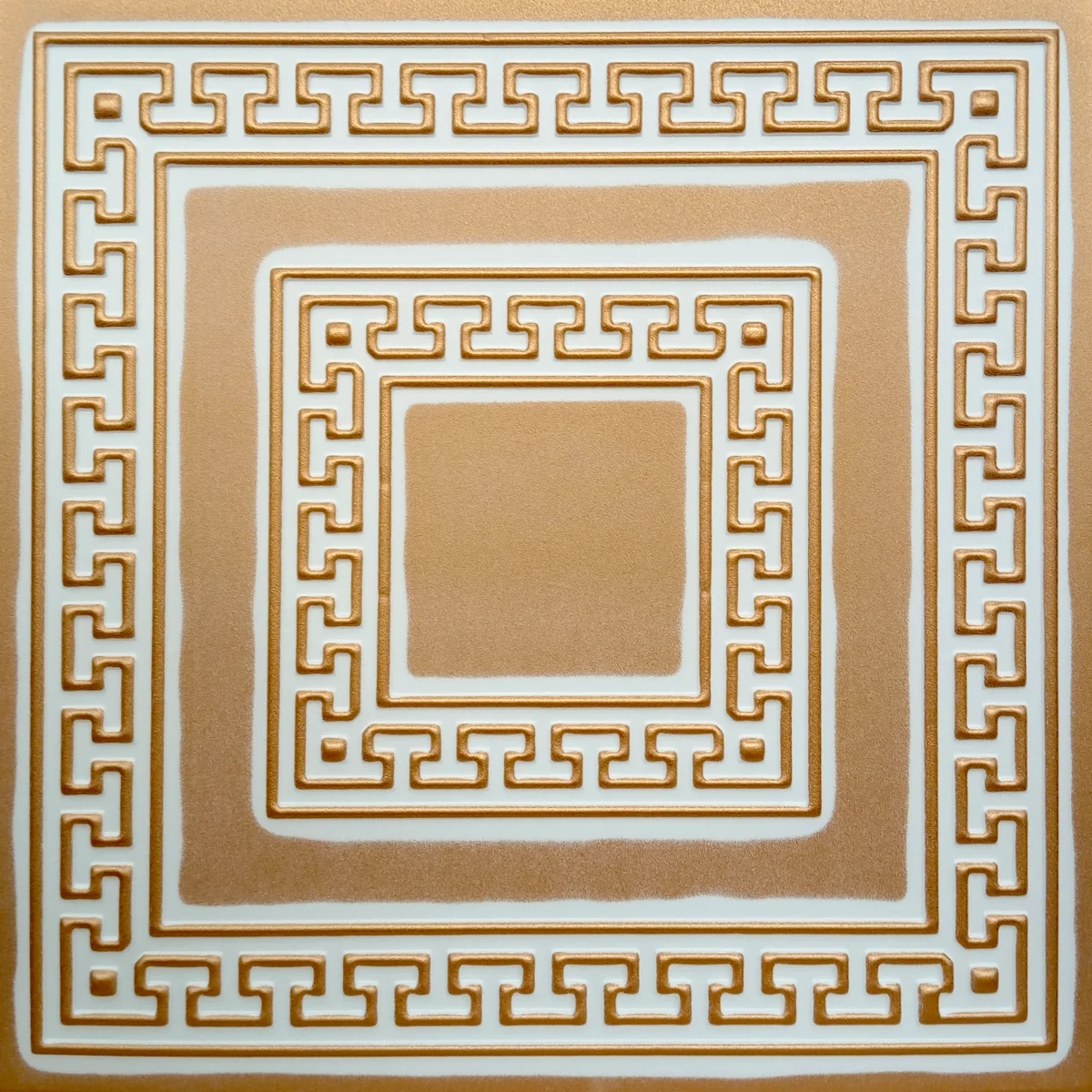 Tavan Fals Decorativ 08-ZL-23 Polistiren Extrudat Auriu 50x50x0.4 cm