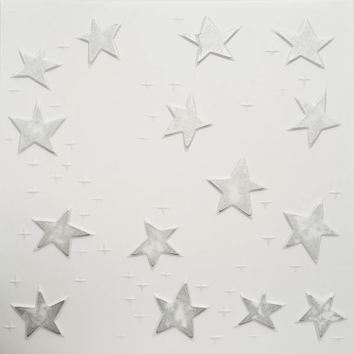 Tavan Fals Decorativ 08-SR-66 Polistiren Extrudat Gri 50x50x0.4 cm