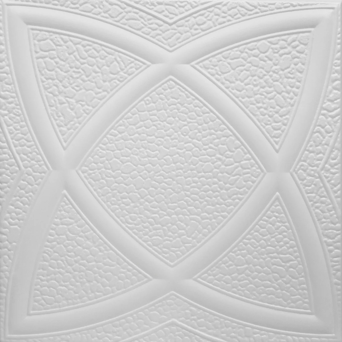 Tavan Fals Decorativ 0838 Polistiren Extrudat Alb 50x50x0.4 cm