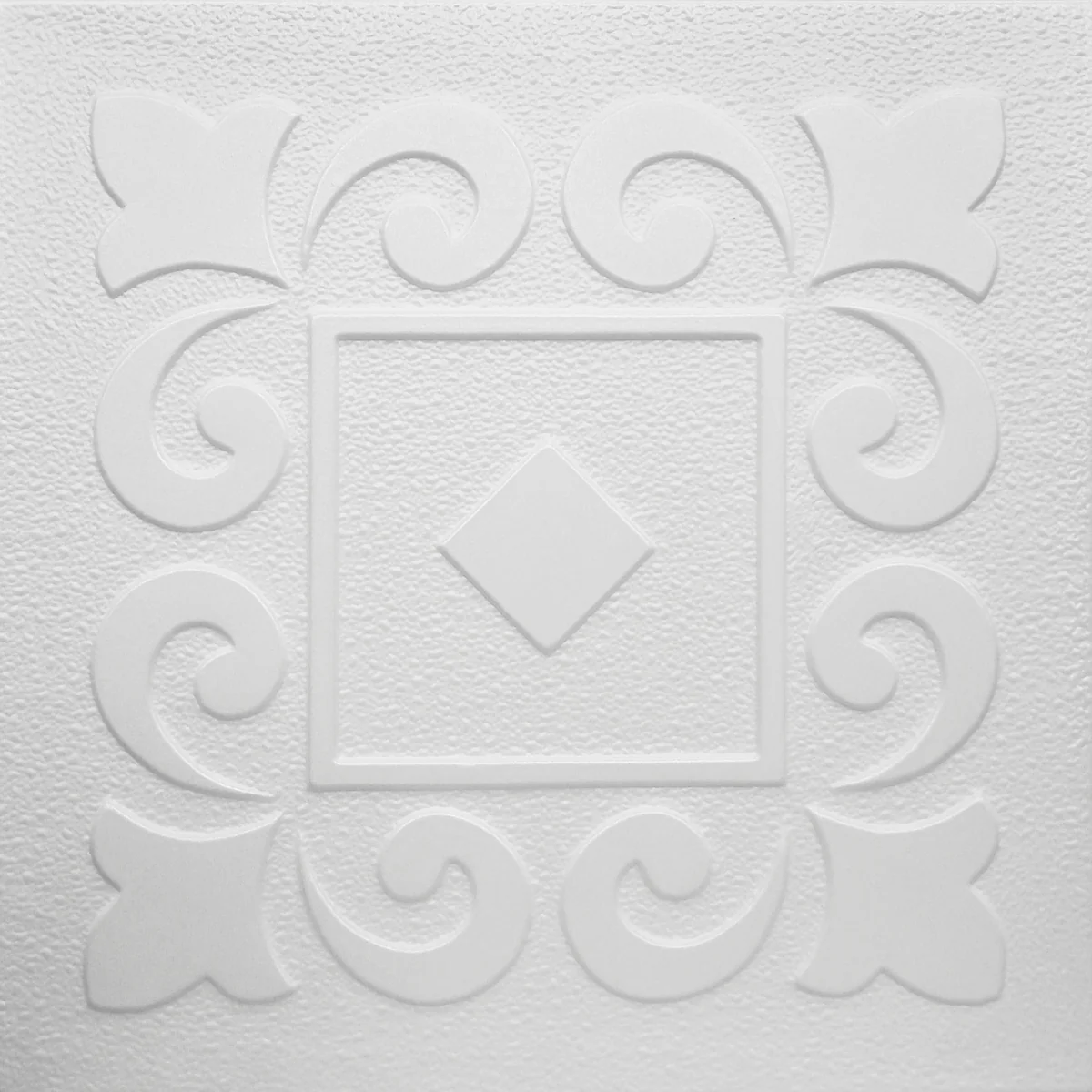 Tavan Fals Decorativ 0842 Polistiren Extrudat Alb 50x50x0.4 cm