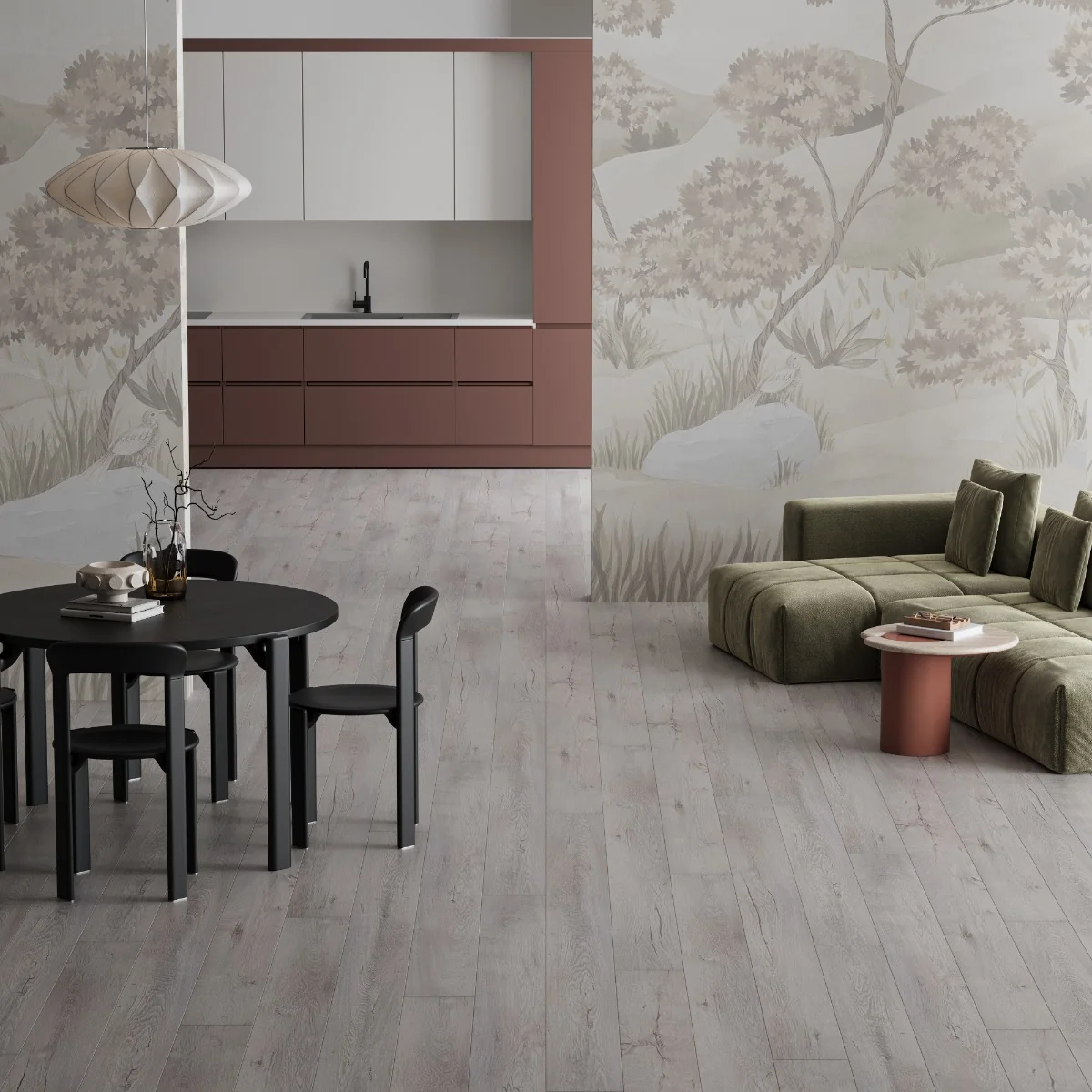 Parchet Laminat Vintage Van Grey 8 mm Clasa 33 AC5 Gri