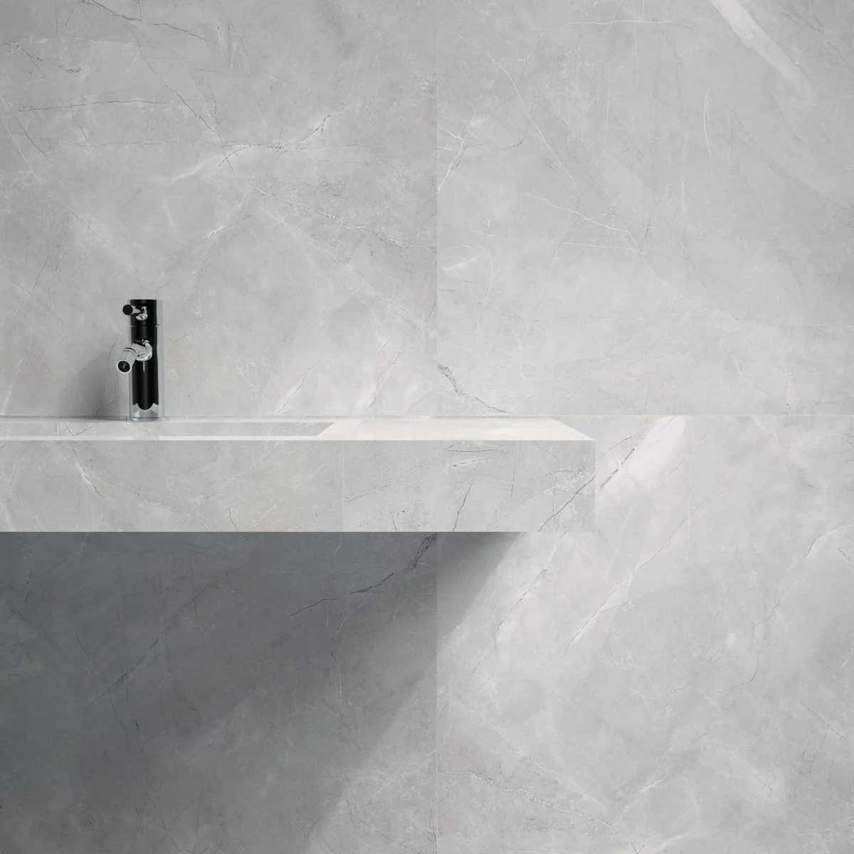 Gresie Exterior / Interior Porțelanată Pulpis Grey 29.7 x 59.7 cm Mată Rectificată Tip Marmură