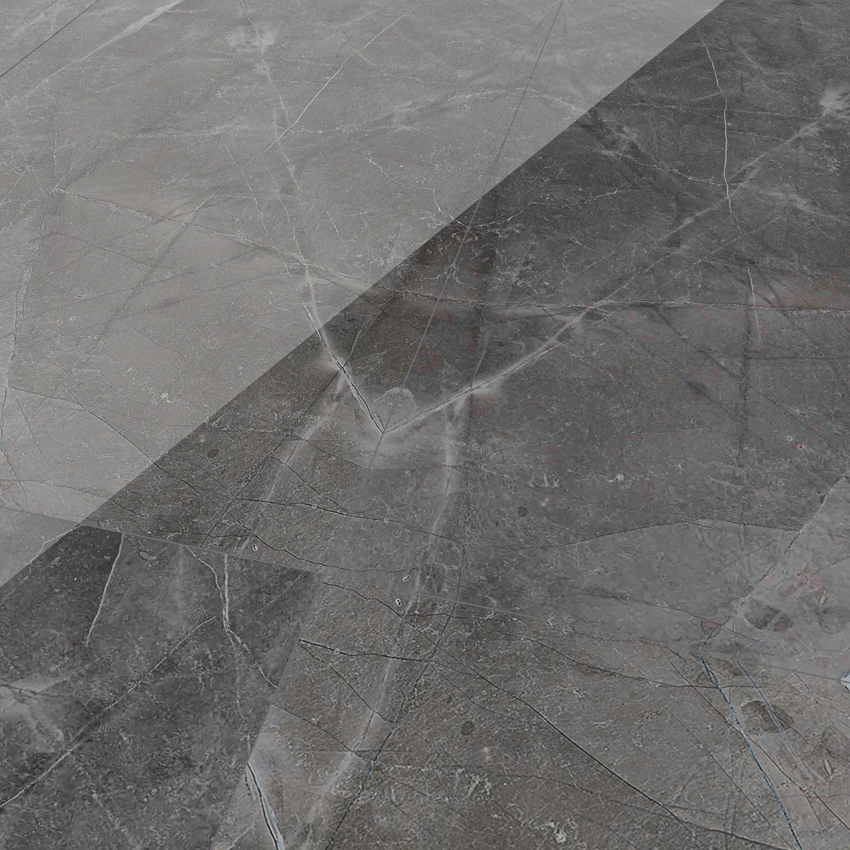 Gresie Exterior/Interior Porțelanată Turin Grey 59.6 x 119.6 cm Mată Rectificată Tip Marmură