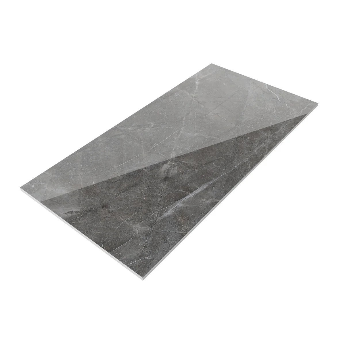 Gresie Exterior/Interior Porțelanată Turin Grey 59.6 x 119.6 cm Mată Rectificată Tip Marmură