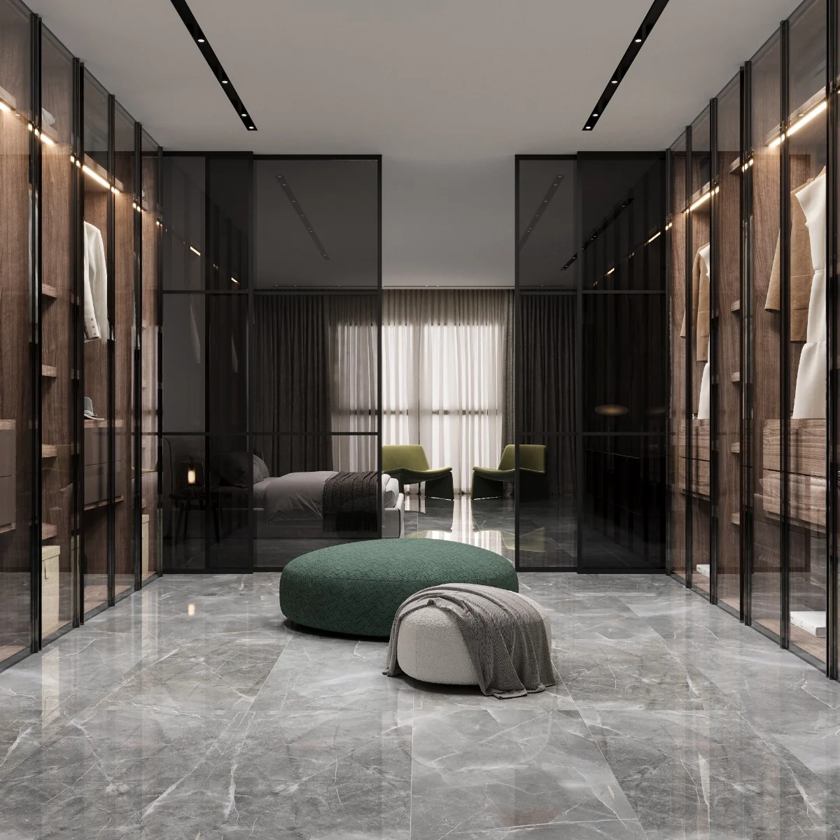 Gresie Exterior/Interior Porțelanată Turin Grey 59.6 x 119.6 cm Mată Rectificată Tip Marmură