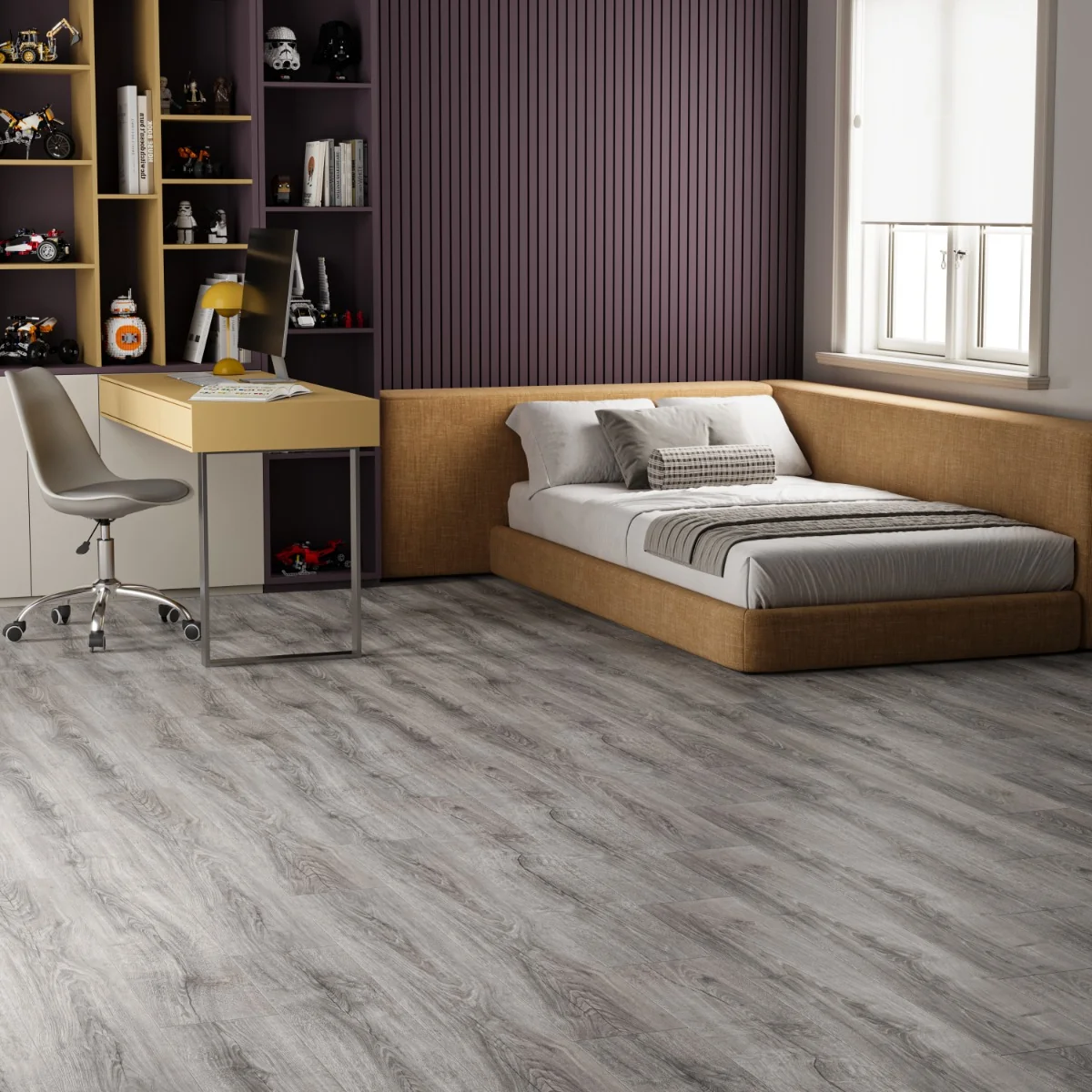 Parchet Laminat Anatolia Silver 12 mm Clasa 33 AC5 Gri