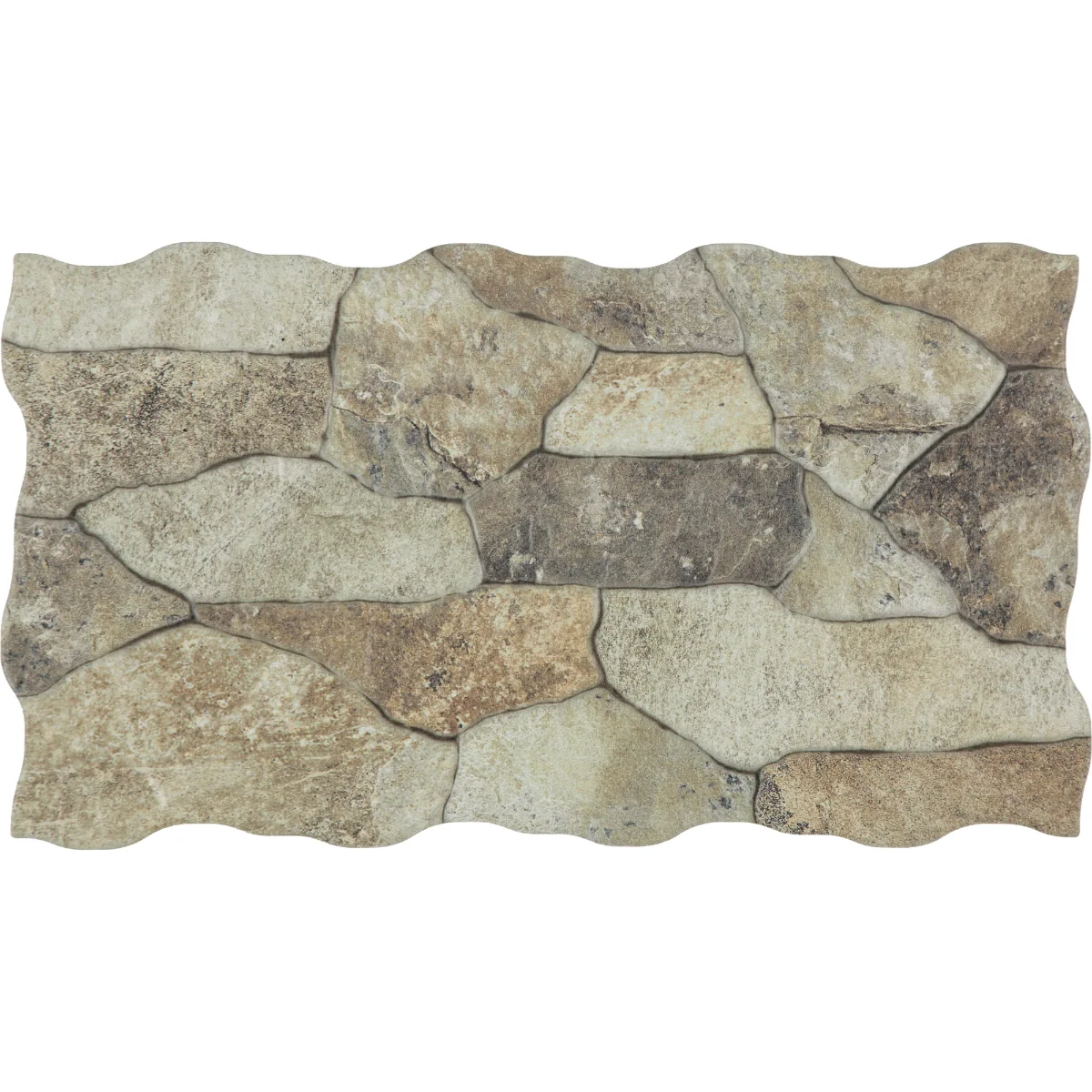 Placa Murala Portelanata Canyon Oxide 25X45 Mata