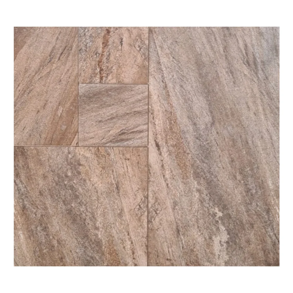 Gresie Exterior / Interior Antiderapantă Kare Stone Brown 60 x 60 cm Mată Porțelanată Rectificată Tip Piatră Naturală