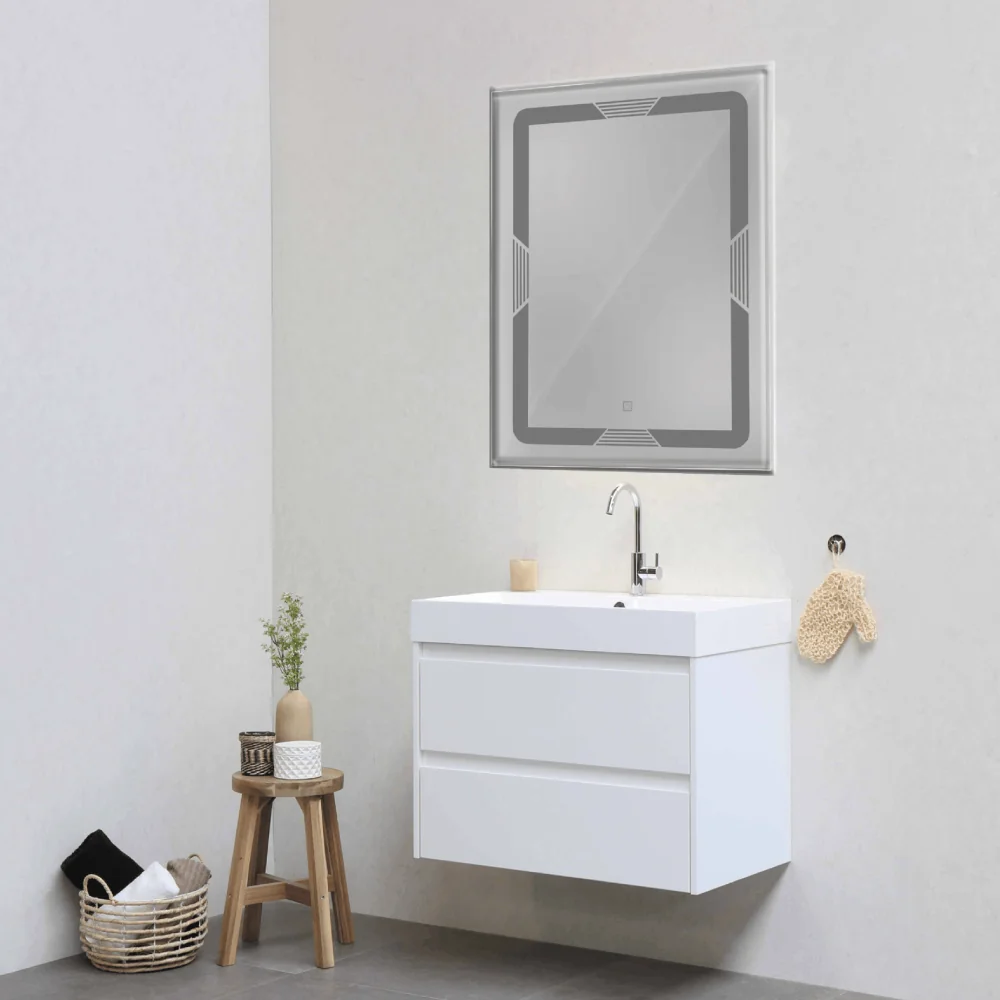 Oglinda Baie Cu LED Si Buton Touch L-1064 60x80 cm