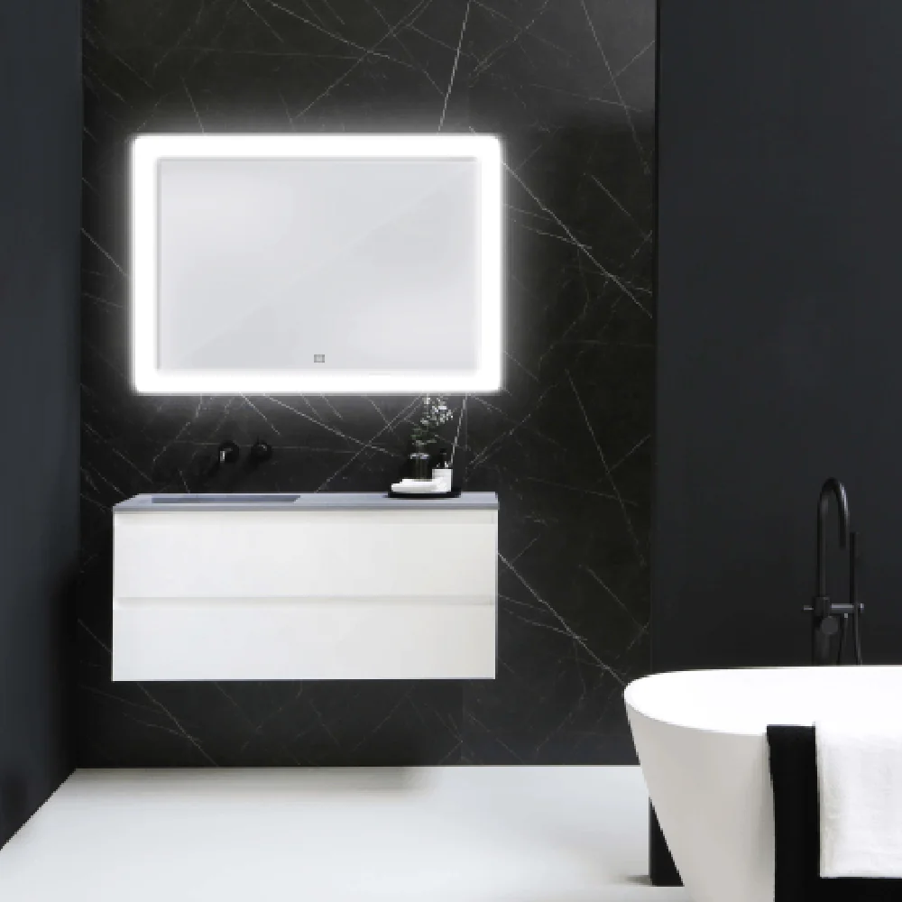 Oglinda Baie Cu LED Si Buton Touch L-1010 80x60 cm