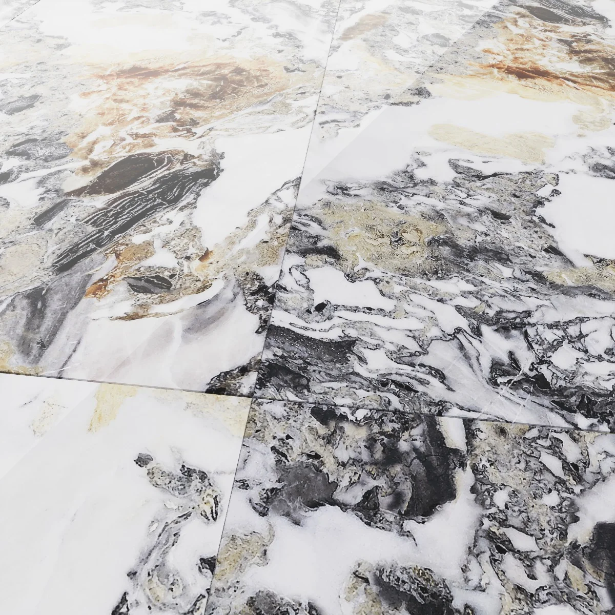 Gresie Exterior / Interior Portelanata Luna 60 x 120 Cm Lucioasa Rectificata Tip Marmura