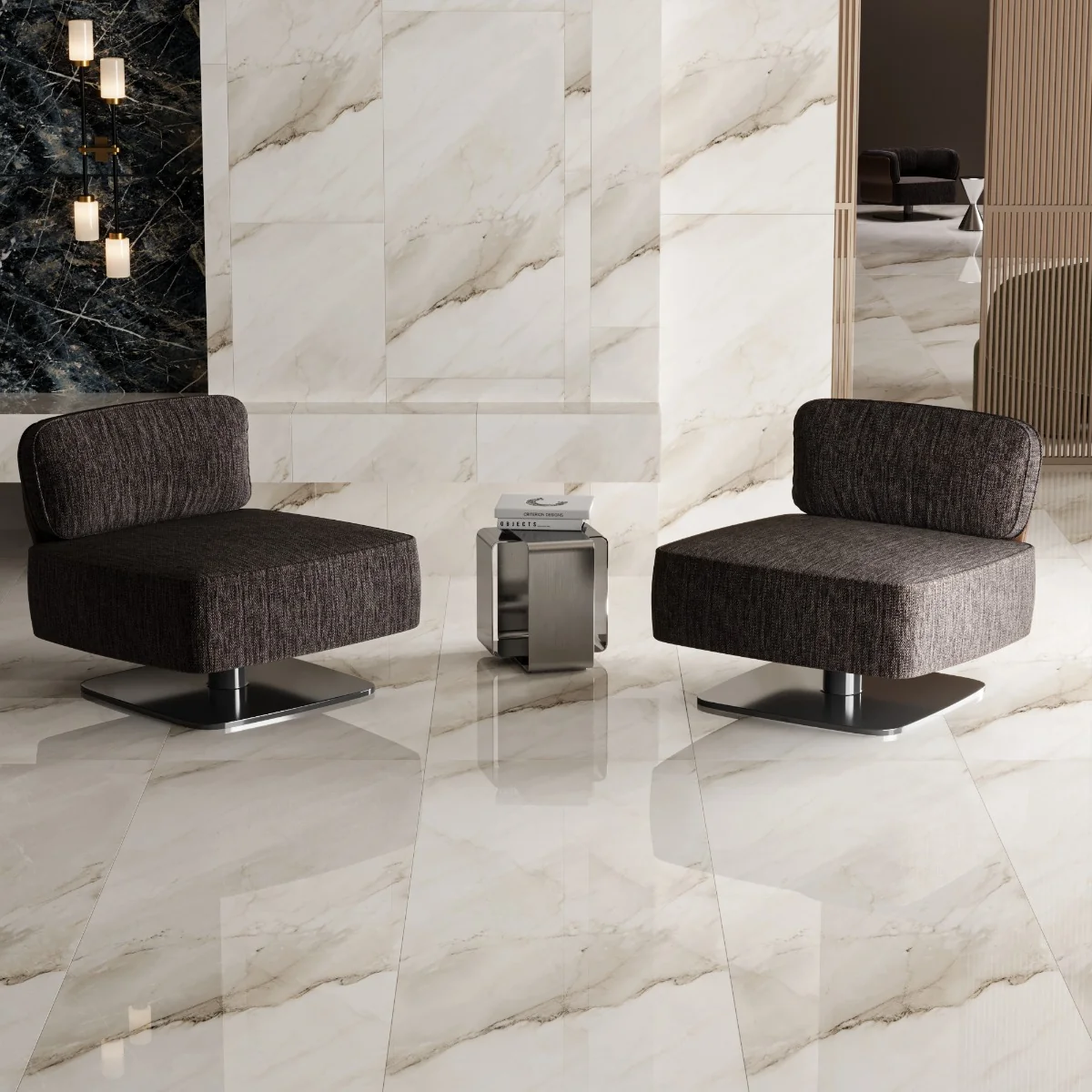 Gresie Exterior / Interior Portelanata Venus 59.5 x 119.5 cm Lucioasa Rectificata Tip Marmura