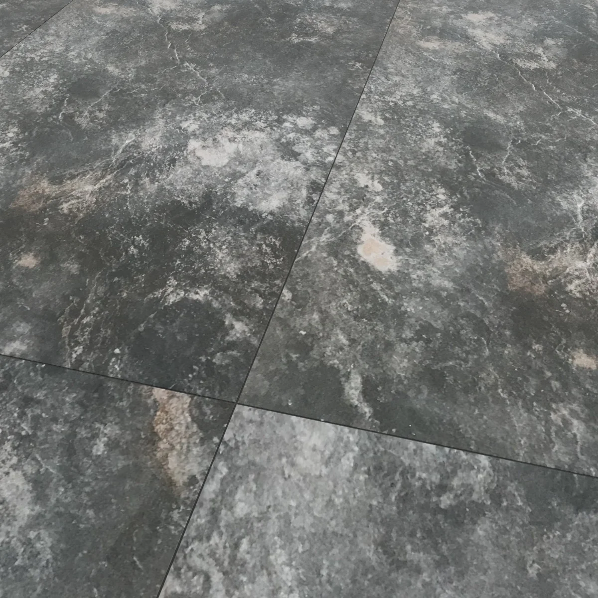 Gresie Exterior / Interior Antiderapantă Bologna Dark Grey 60 x 120 cm Mată Porțelanată Rectificată Aspect Ciment