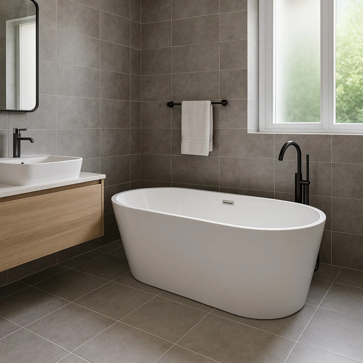 Cada Baie Freestanding Bella* BSM-203 Acril 150 x 75 x 58 Cm Alb