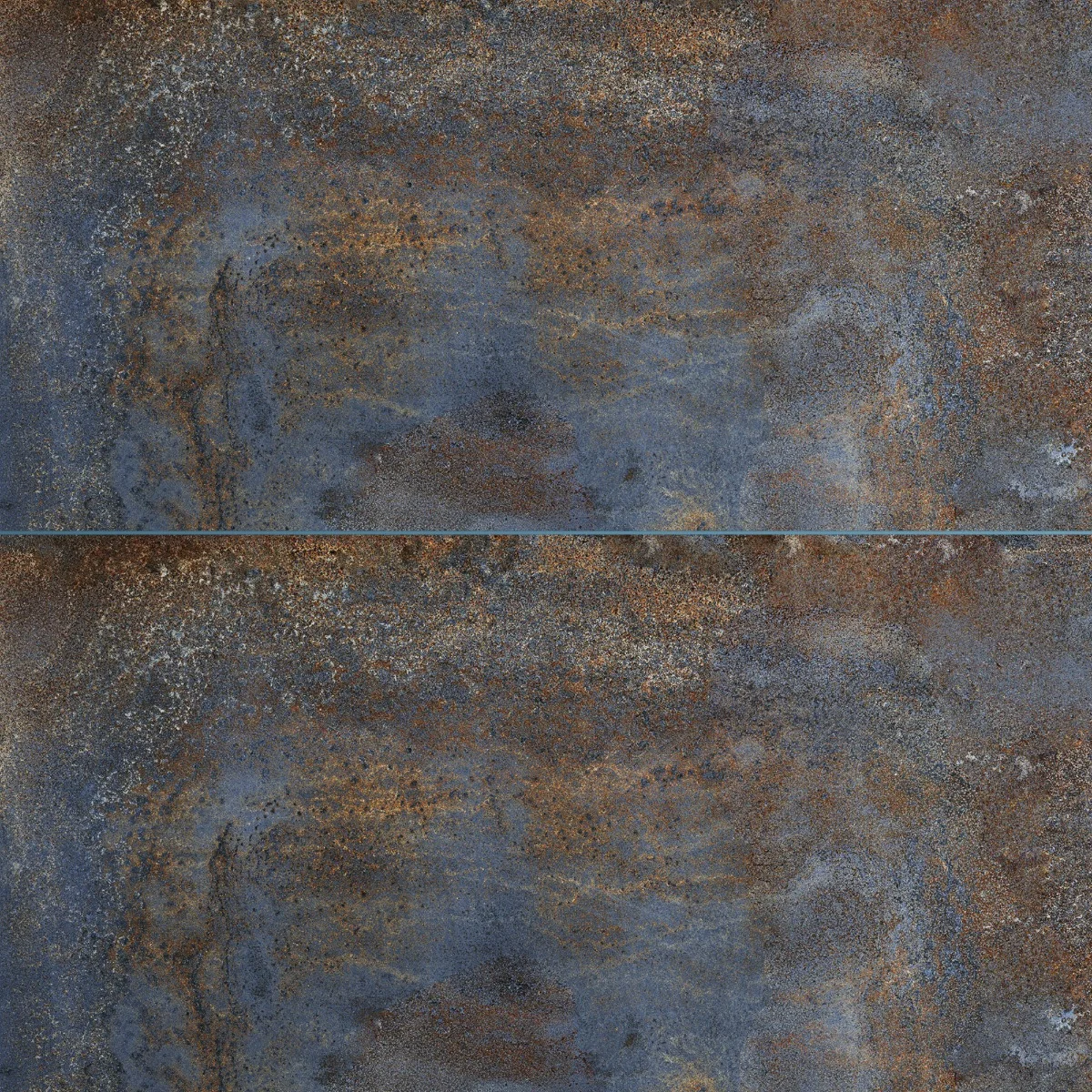 Gresie Exterior / Interior Portelanata Saturn Blue 59.5 x 119.5 cm Lucioasa Rectificata Aspect Ciment