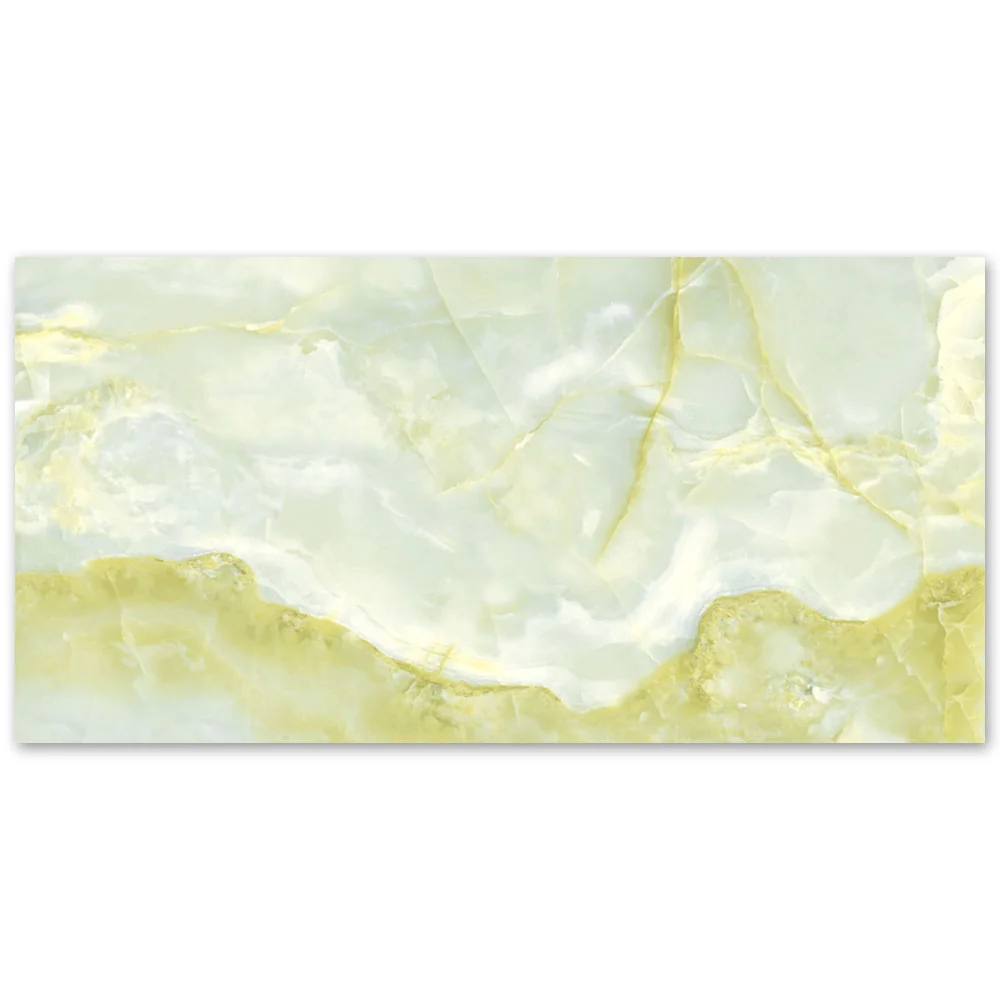 Gresie Exterior / Interior Portelanata Onyx Emerald 60 x 120 cm Lucioasa Rectificata Tip Marmura