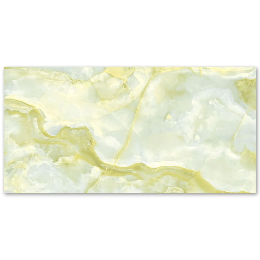 Gresie Exterior / Interior Portelanata Onyx Emerald 60 x 120 cm Lucioasa Rectificata Tip Marmura