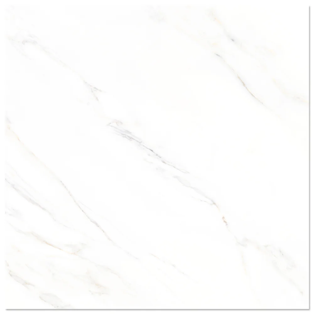Gresie Exterior / Interior Portelanata Calacatta White 58 x 58 Cm Lucioasa Rectificata Tip Marmura