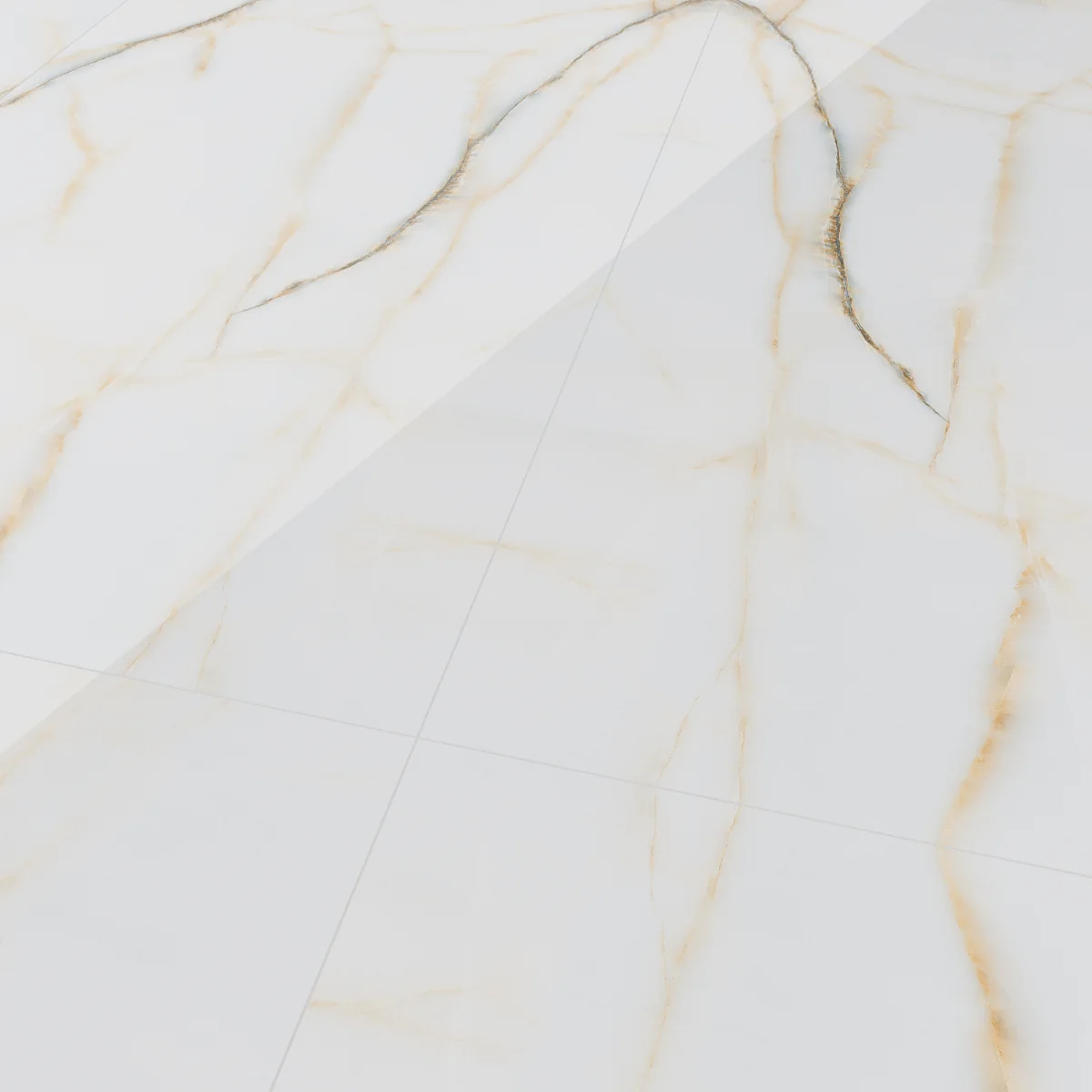 Gresie Exterior / Interior Portelanata Monument Grande White 60 x 120 Cm Mata Rectificata Tip Marmura