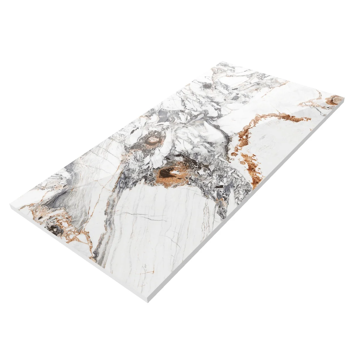 Gresie Exterior / Interior Portelanata Mothica Rose 60 x 120 Cm Lucioasa Rectificata Tip Marmura