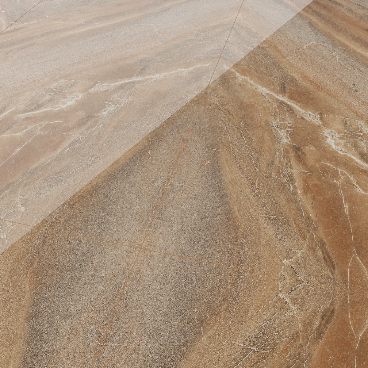 Gresie Portelanata Rectificata Alpen Brown Bookmatch B 60X120 Lucioasa