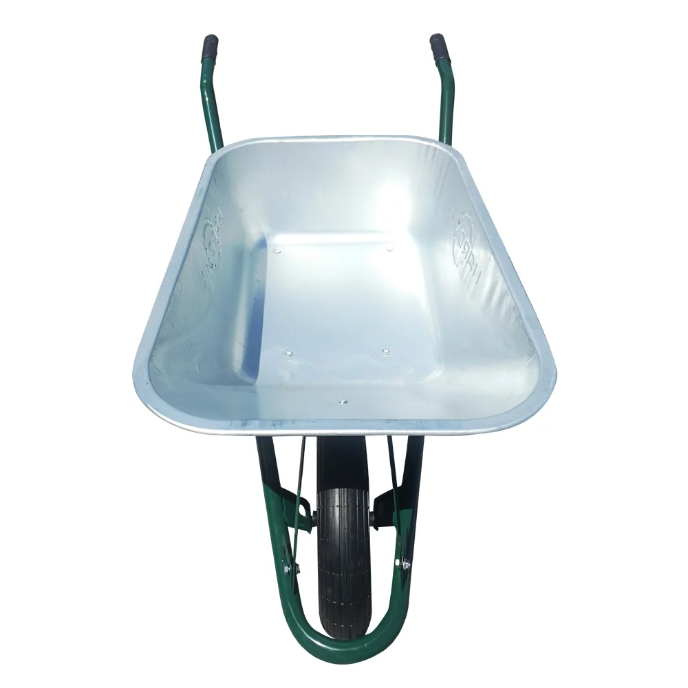 Roaba Pentru Constructii Si Gradina Hardmix 85L Cadru Verde Roata Pneumatica