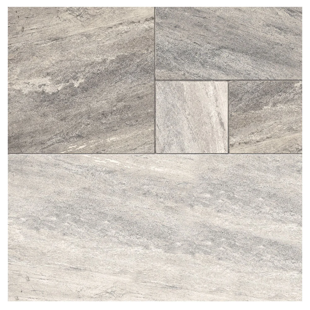 Gresie Exterior / Interior Portelanata Sardes Grey 60 x 60 cm Mata Rectificata Tip Piatra Naturala