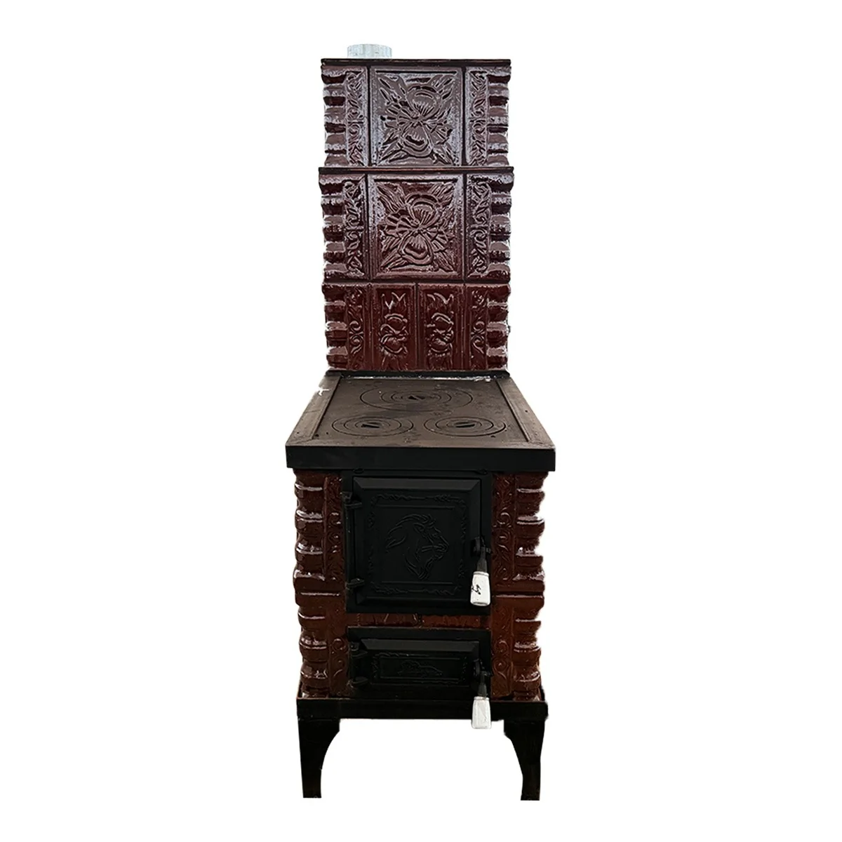 Soba Teracota Maro Tip Cizma 5 Randuri Evacuare Stanga