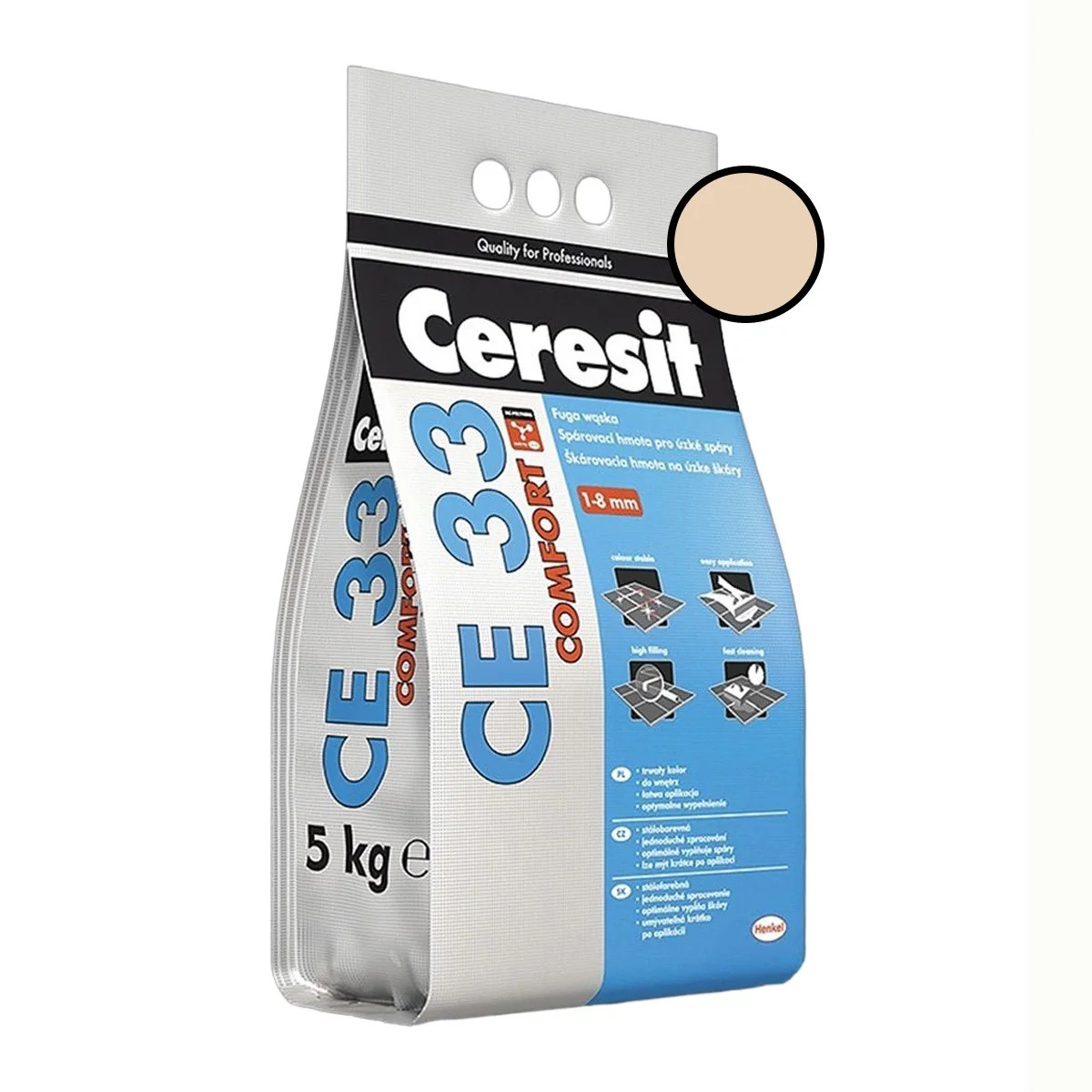 Chit De Rosturi Gresie Si Faianta Ceresit CE 33 Natura 2 Kg