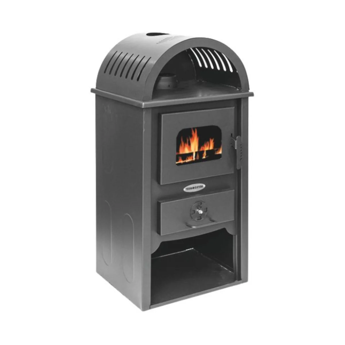 Semineu Pe Lemne Termo Kreka K-10 Cu Plită De Gătit Și Sticlă Termorezistentă