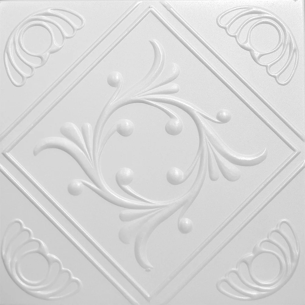 Tavan Fals Decorativ 08107 Alb 500 x 500 mm