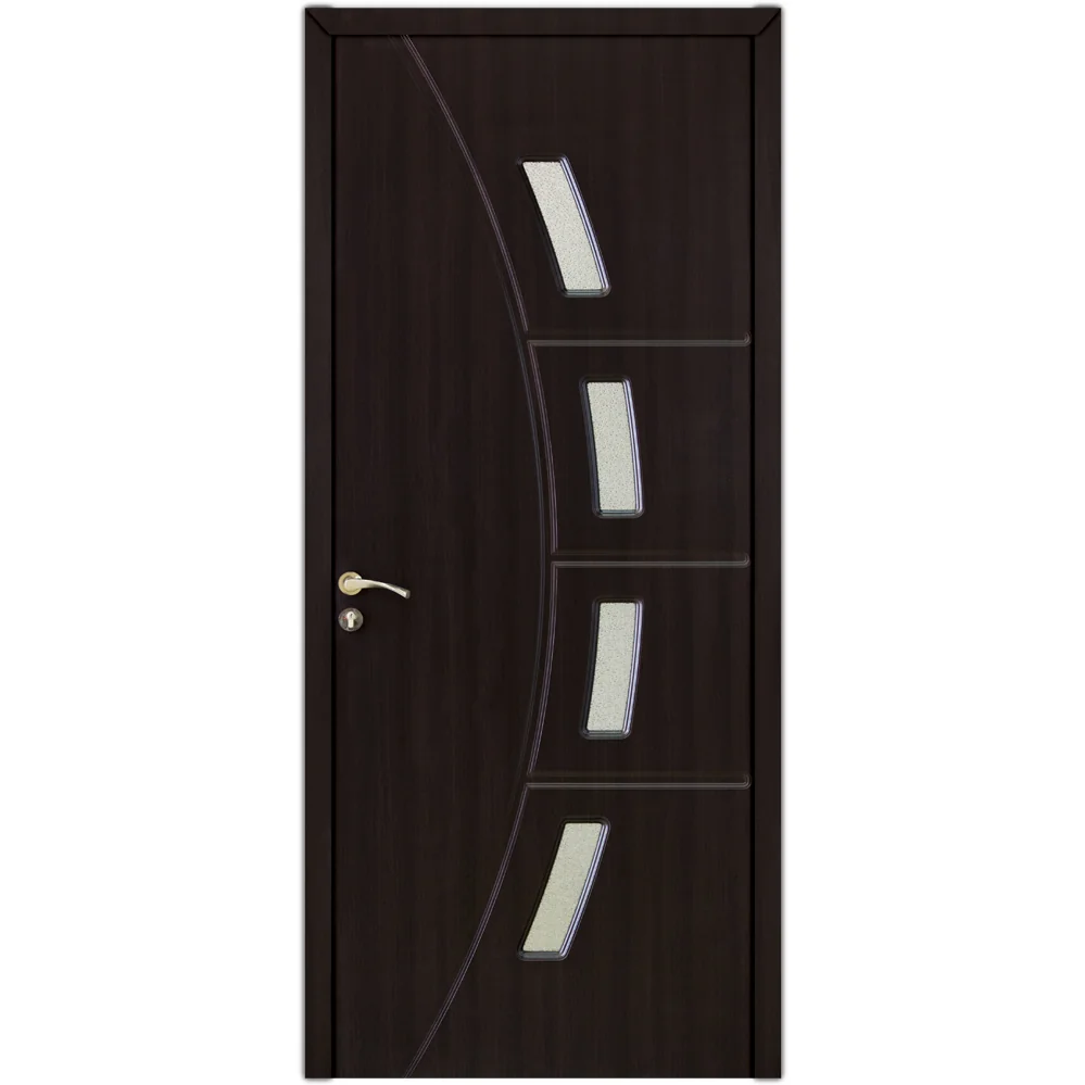 Usa De Interior Din Lemn Modern Cu Geam OP-156 2000/600 Wenge