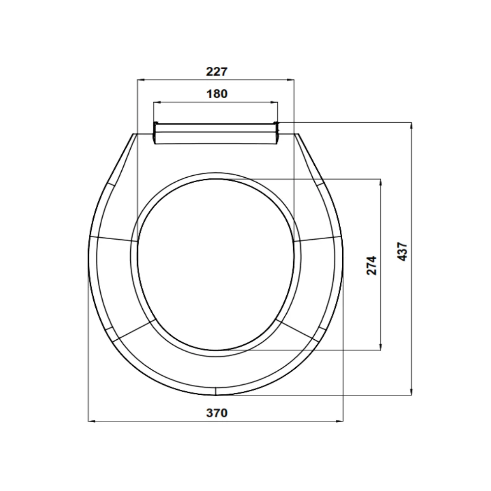 Capac WC Lilia Polipropilena Alb