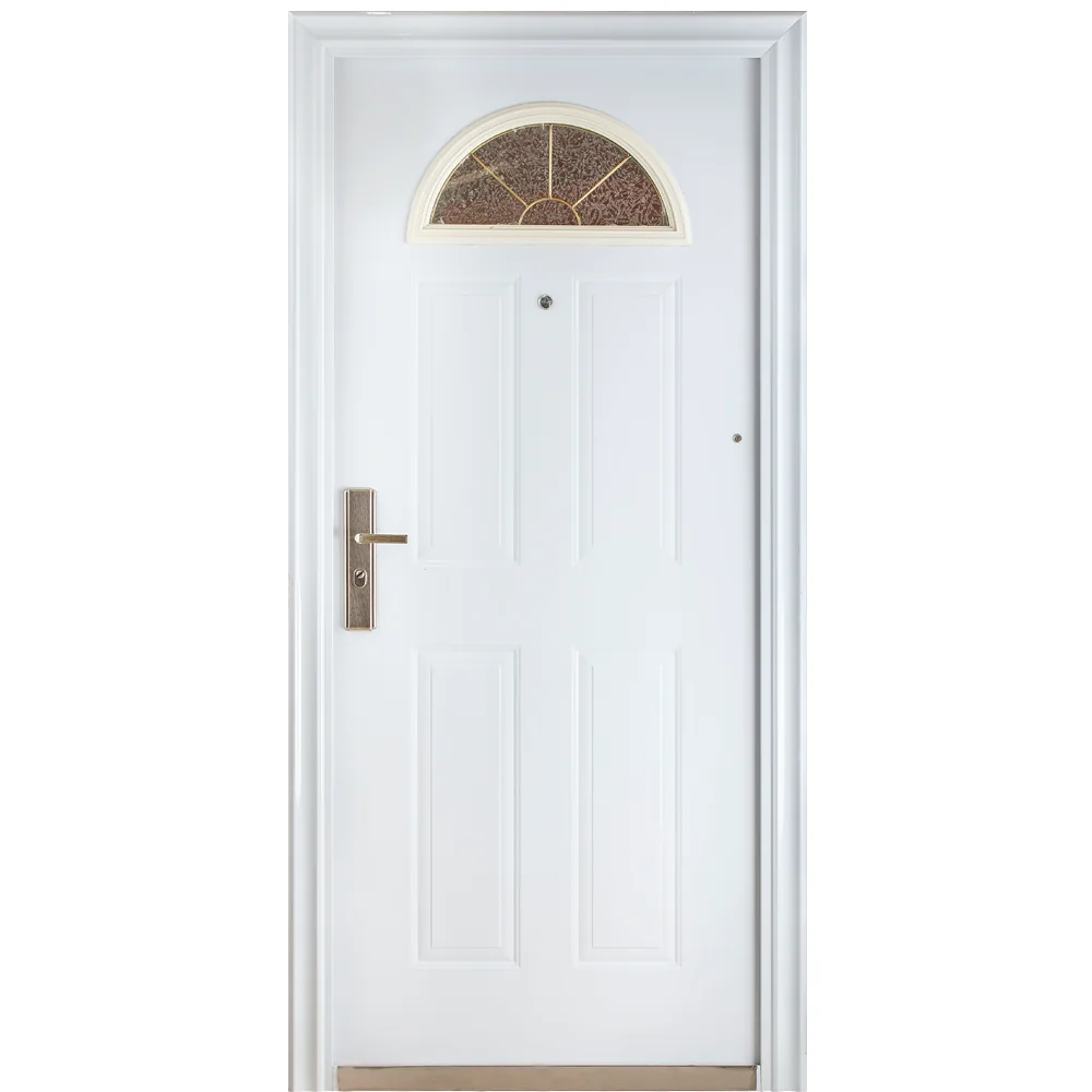 Usa Metalica Apartament RGT 037 Cu Geam Alba 96 x 205 Cm Dreapta