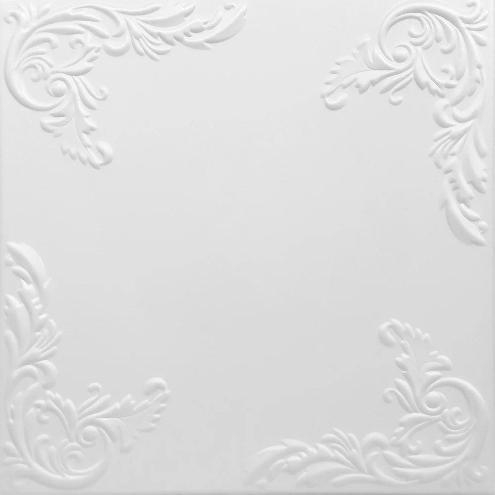 Tavan Fals Decorativ 08101 Alb 500 x 500 mm