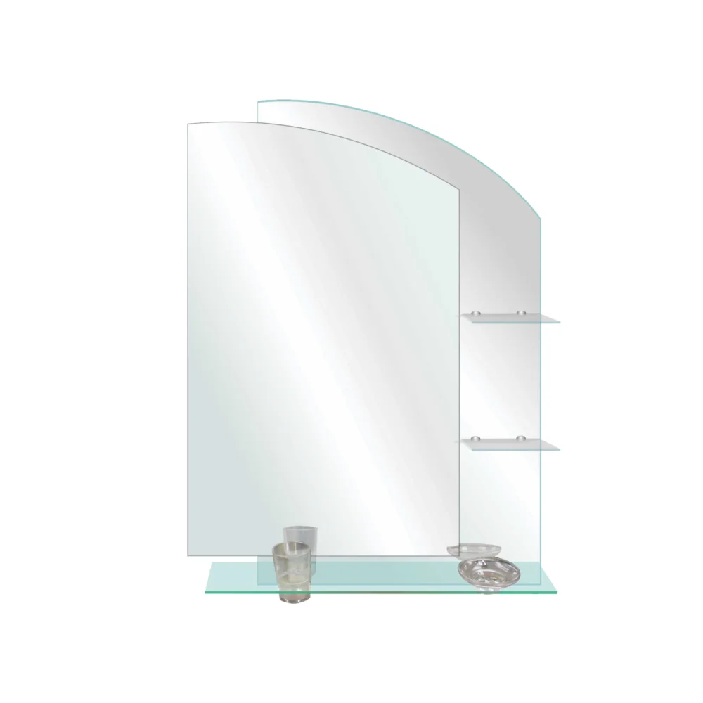 Oglinda Baie Cu Polite RO-030 65x90 cm