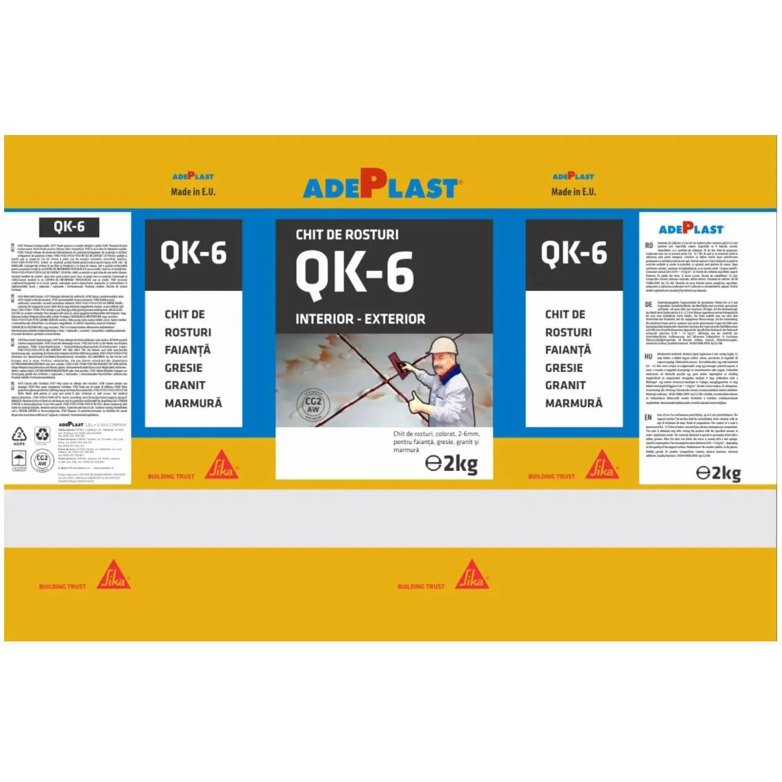 Chit De Rosturi Gresie Si Faianta Adeplast Quarz Albastru Deschis 2 KG