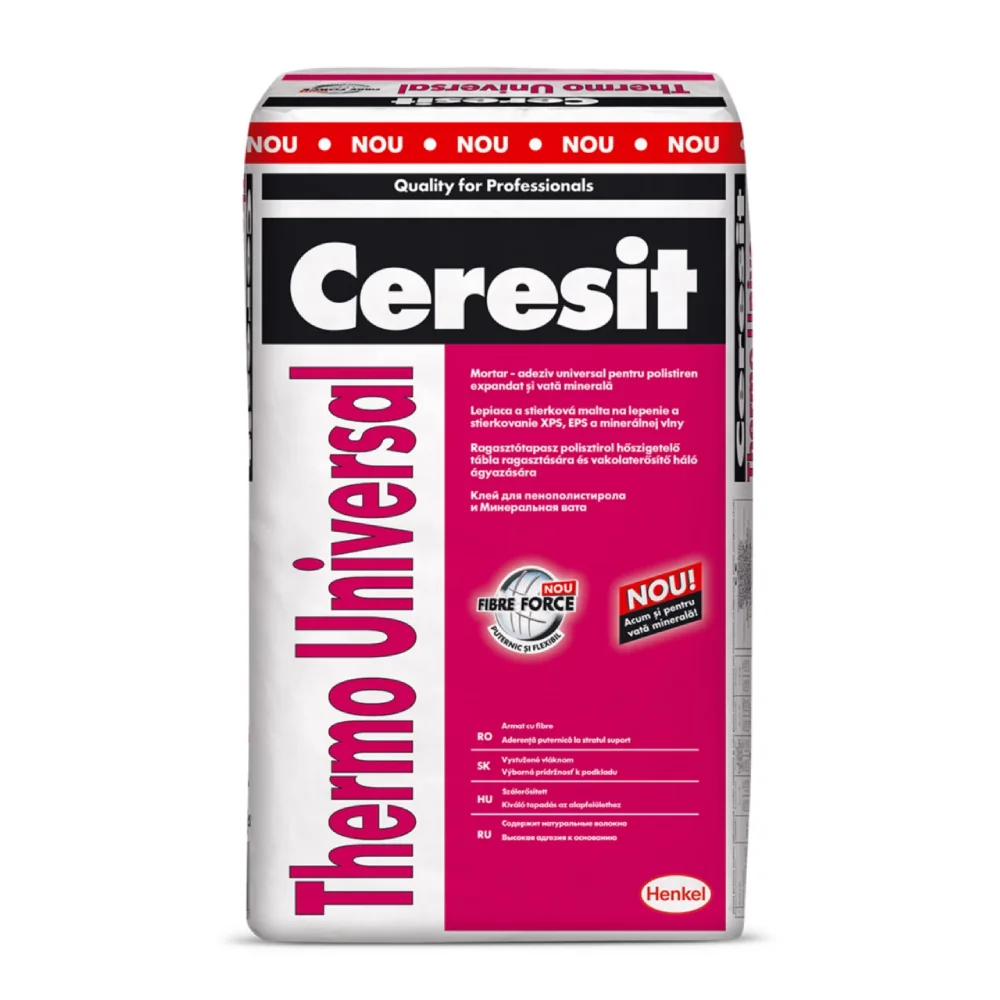 Adeziv Polistiren/Vata Minerala Ceresit Thermo Universal 25 KG