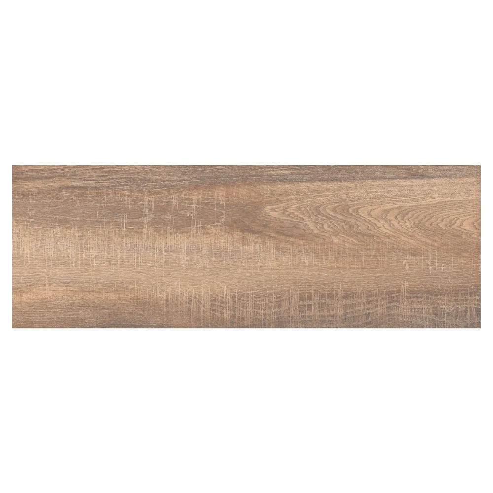 Gresie Tip Parchet Exterior / Interior Wooden Brown 20.5 x 60 cm Mata Portelanata Antiderapanta